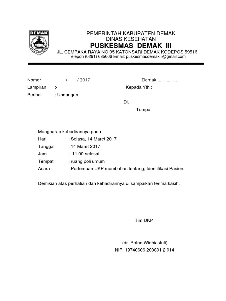 410 Koleksi Contoh Undangan Rapat Akreditasi Gratis Terbaru