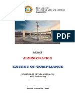 Extent of Compliance: Administration