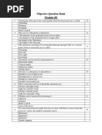 Objective Type Question Bank - Surveying - III Semester