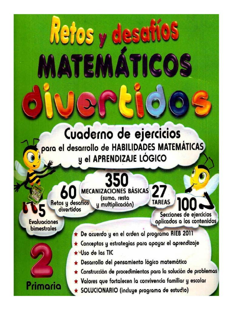 Cuadernillo De Ejercicios Matemticos 2 Grado Desafio Matematico