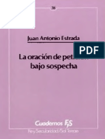Estrada Juan Antonio - La Oraciã"n de Peticiã"n Bajo Sospecha, Ed. Sal Terrae, 1997 PDF