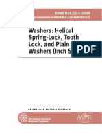 Washers: Helical Spring-Lock, Tooth Lock, and Plain Washers (Inch Series)