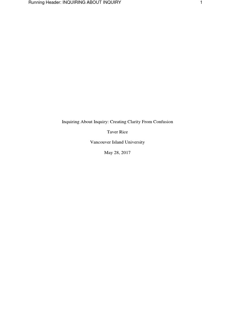 Inquiring About Inquiry | PDF | Project Based Learning | Inquiry
