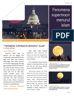 Bulletin Fenomena Supermoon Menurut Islam