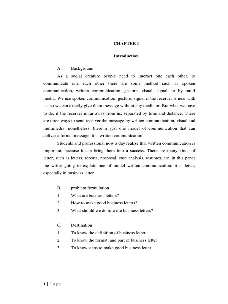 Makalah English Bussiness | Written Communication | Communication