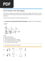 EOQ Model With Shortages