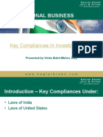International Business: Key Compliances in Investing Abroad