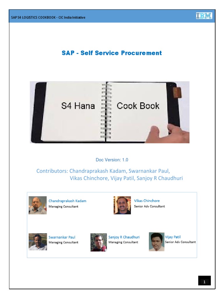 Cookbook SAP Self Service Procurement | PDF | Sap Se | Procurement