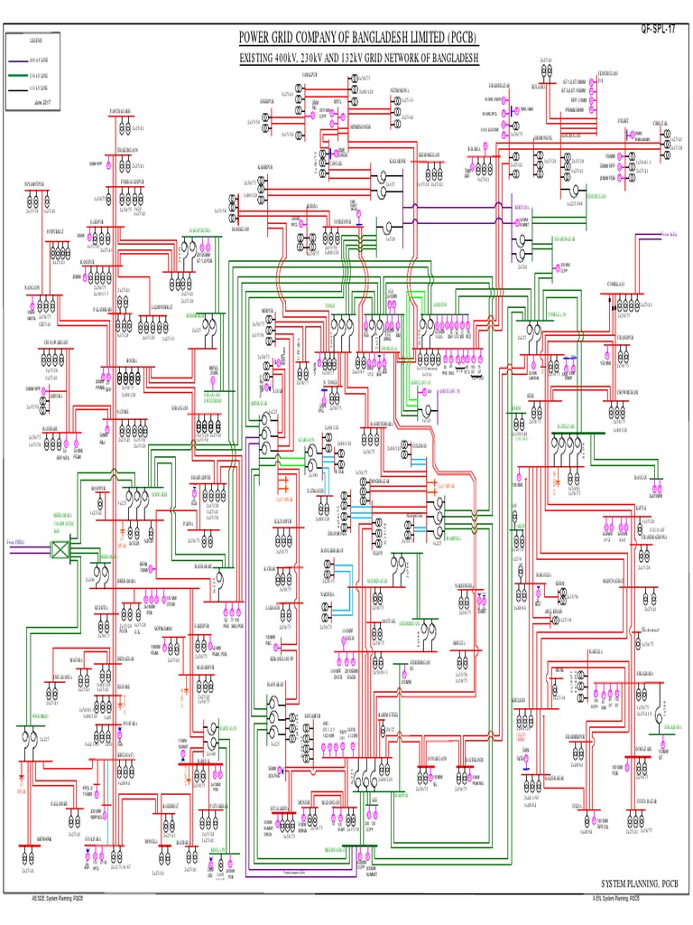 Bangladesh 400kV Grid Network Overview | PDF