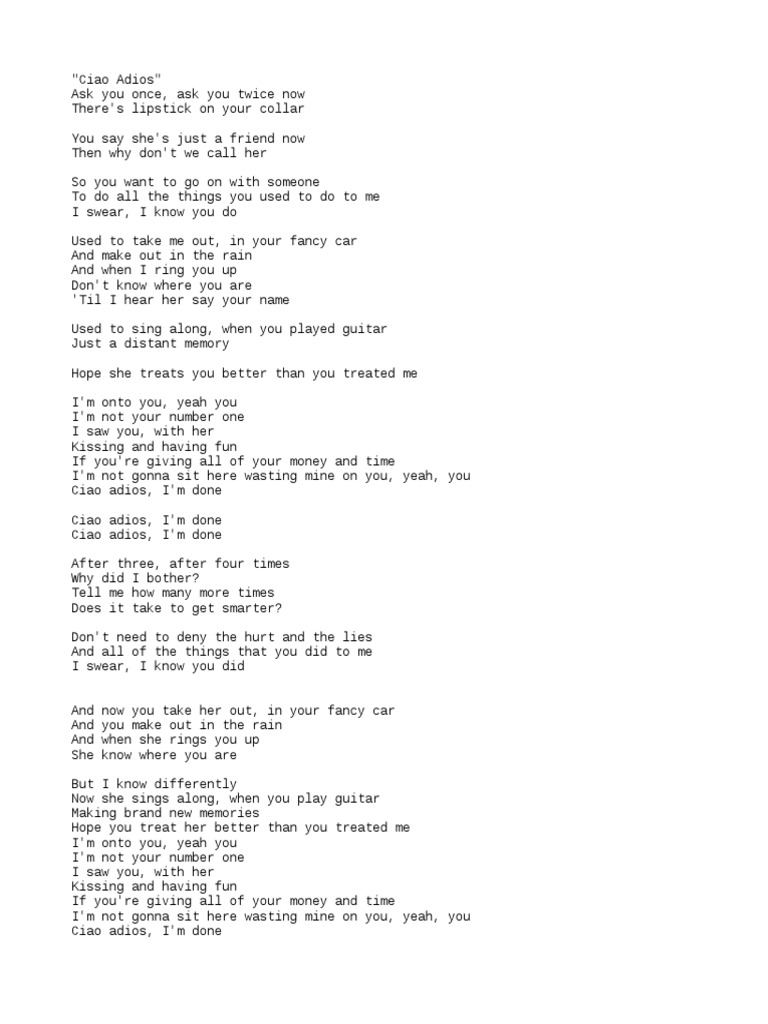 Lyrics of Ed Sheeran Songs Entertainment (General) (9 views)