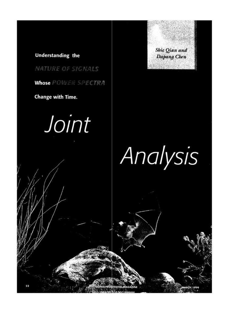 (0003) Joint Time-Frequency Analysis Methods and Applications, Shie ...