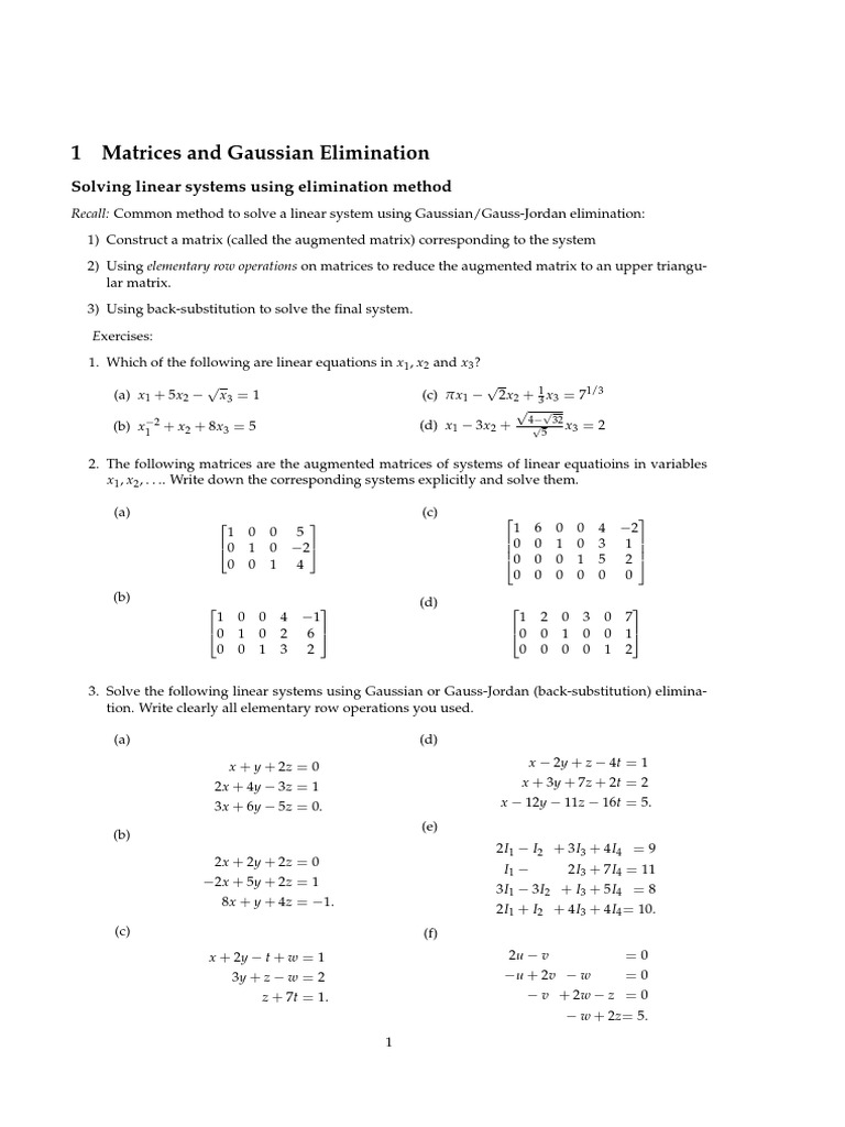 Exercises Chapter1 | Operator Theory | Matrix (Mathematics)