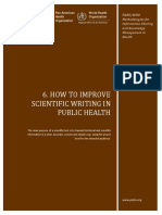 How To Improve Scientific Writing in Public Health - PAHO