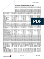 Model ICB 100-800 HP Boilers: Table A4-9. Model ICB Steam Boiler Dimensions, 4-Pass and 3-Pass