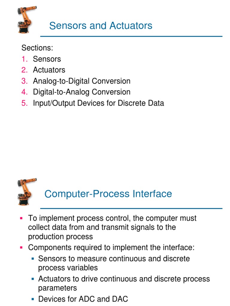 Sensors and Actuators | PDF | Analog To Digital Converter | Digital To ...