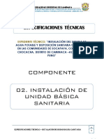 2.0. Especificaciones Tecnicas - Sistema de Unidades Basicas