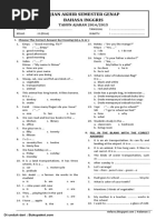 Soal UKK Bahasa Inggris Kelas 2 SD-MI