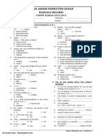 Soal UKK Bahasa Inggris Kelas 2 SD-MI