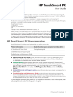 HP Touchsmart PC Documentation