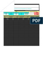 Plantilla de Excel para Kilometraje