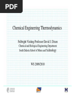 Chemical Engineering Thermodynamics 1 PDF