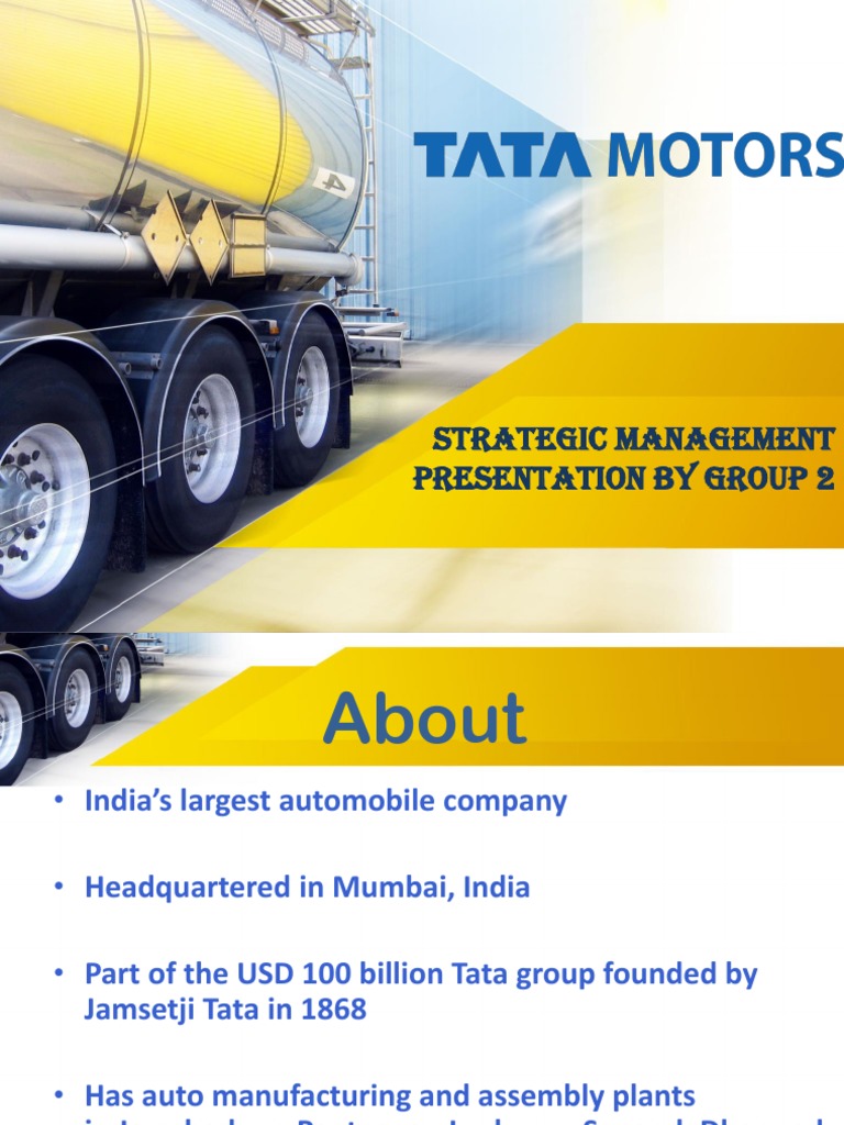 Tata Motors: Strategic Management Insights | PDF | Car | Motor Vehicle