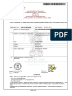 Government of Gujarat Commercial Taxes Department FORM 102 (See Rule 6) Certificate of Registration Under The Gujarat Value Added Tax Act 2003