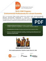 TRCA PAIE Program 2018 Call Out Flyer