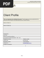 Client Profile Form