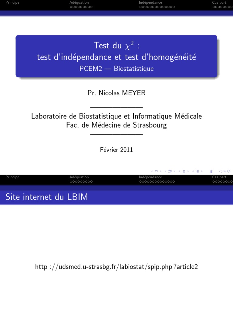 Chi Deux | PDF | Loi de probabilité | Théorie