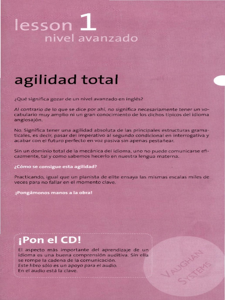 01 Libro Curso de Ingles Definitivo Vaughan Systems - Avanzado | PDF ...