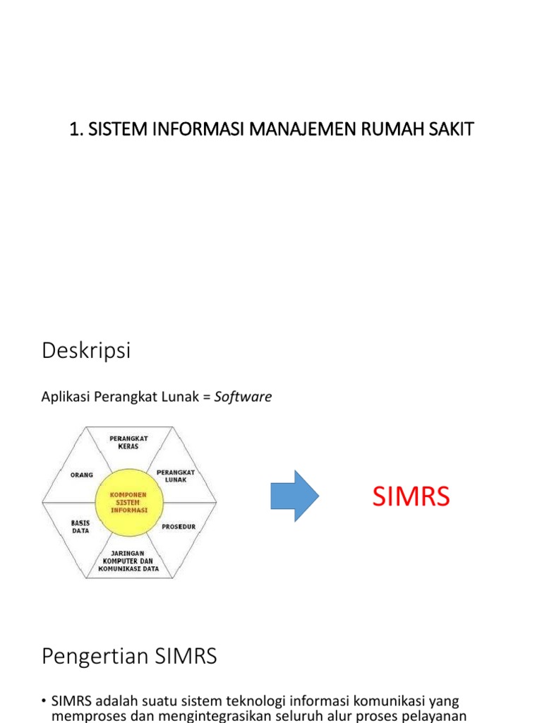 Komponen Utama SIMRS dan Arsitekturnya | PDF | Komputer | Teknologi ...