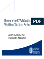 04.26.13 -  Release of the STEMI Guidelines_de Lemos