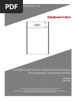 Gabarron Caldera Electrica Instrucciones Instalacion Uso