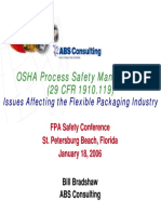 OSHA Process Safety Management (29 CFR 1910.119)