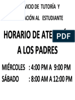 Horario a Padres