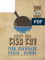Legacy Hall Fish Fry March 17th 6-8PM