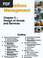 Operations Management: - Design of Goods and Services