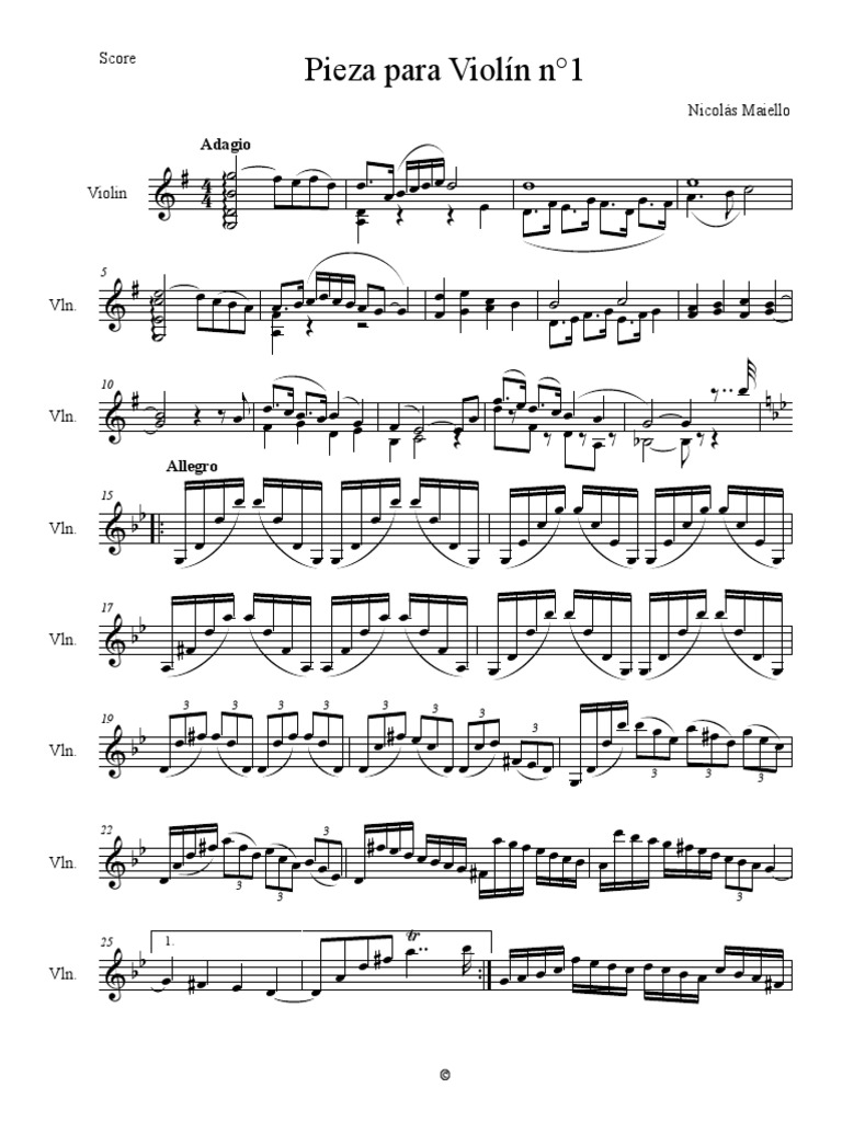 para Violin Solo PDF PDF