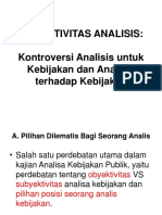 Obyektivitas Analisis