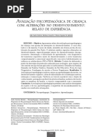 Avaliação Psicopedagógica de Criança