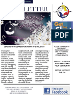 News Letter: Dealing With Depression During The Holidays