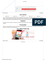 Java Tutorial: PDF Version Quick Guide Resources Discussion