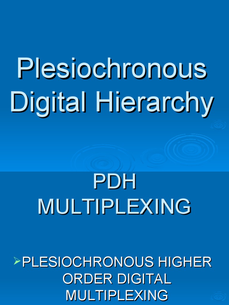 Plesiochronous Digital Hierarchy Overview | PDF | Electrical ...