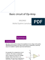 Basic Circuit of Op-Amp: KNJ2463 Mohd Syahmi Jamaludin