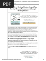 How to Write Meeting Minutes_ Expert Tips, Meeting Minutes Templates and Sample Meeting Minutes