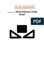 SHP Custom White Balance Cheat Sheet