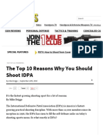 Shooting Top 10 Reasons to Shoot IDPA