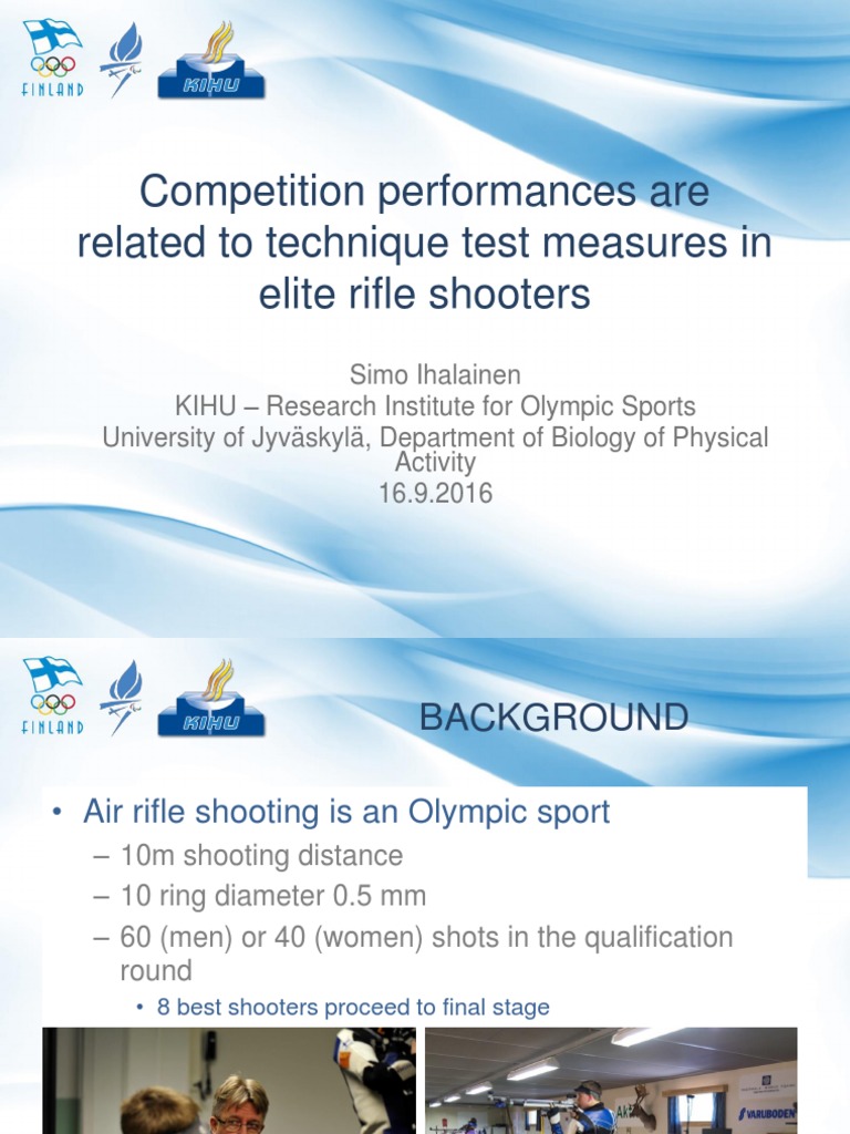 Elite Air Rifle Shooting Techniques | PDF | Psychology | Behavioural ...