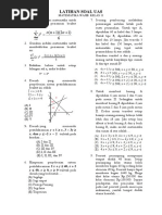 Latihan Soal UAS Kelas 11